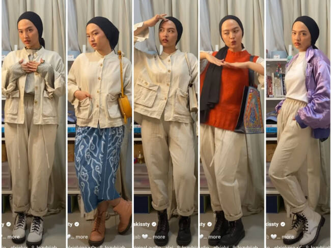 Styling One Set Outfit untuk Tampil Lebih Modis dan On Point ala Hijabers, Bisa Ditiru Nih!