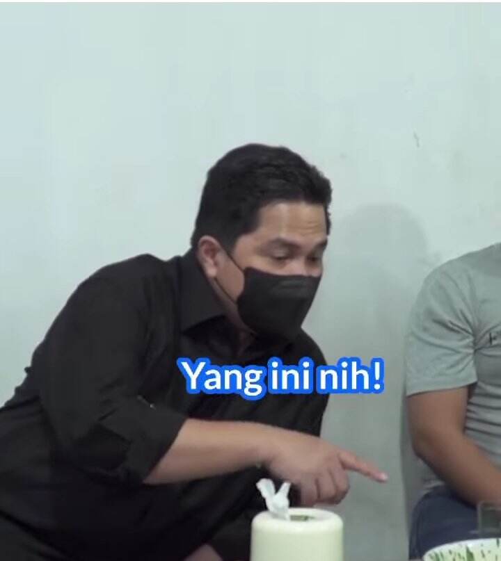 Kangen Makanan Khas Cirebon Nasi Jamblang, Erick Thohir: Di Jakarta Ada Enggak Ya?