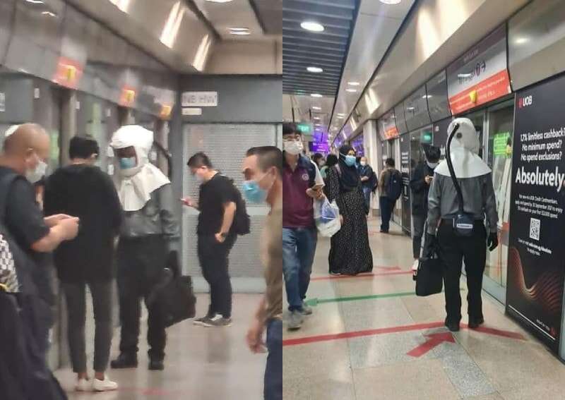 Singapura Darurat Covid-19, Warga Panik Naik Kereta Pakai Respirator