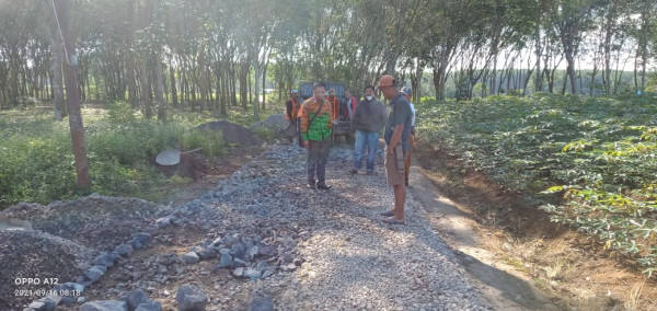 Diduga Tak Sesuai Spek, Kepala Tiyuh Karta Keluhkan Proyek Jalan Ratusan Juta