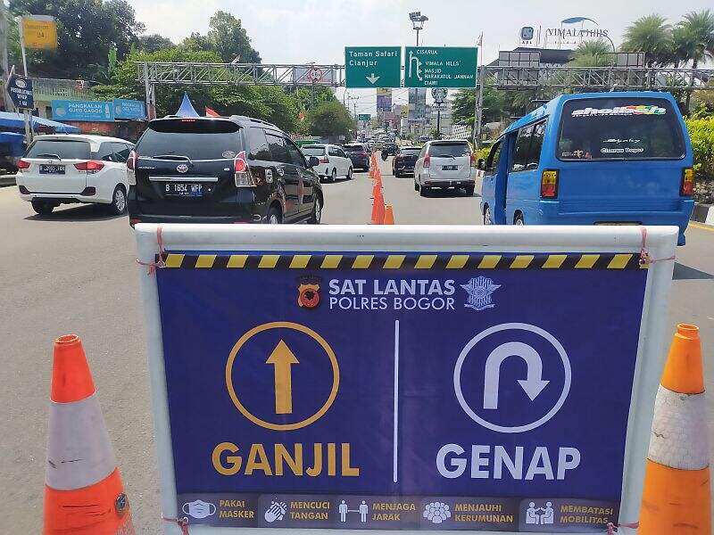 Uji Coba Ganjil Genap Menuju Puncak Dilanjut Jumat-Minggu Besok
