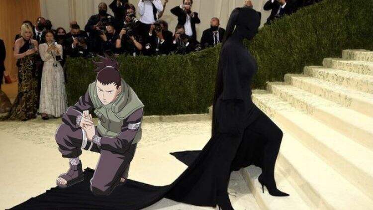 Kim Kardashian Di Met Gala 2021, Netizen : Jutsu Shikamaru