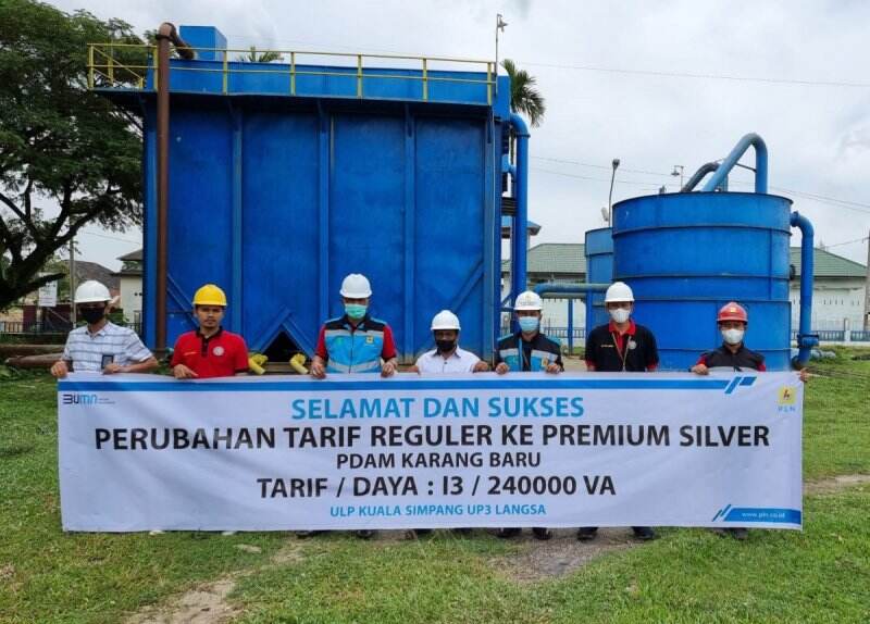 PLN UP3 Langsa Resmikan Pelanggan Layanan Khusus TM PDAM Tirta Tamiang