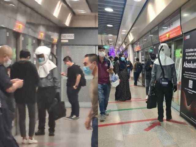 Gawat Jangan Sampai ke Indonesia, Warga Singapura Panik Naik Kereta Pakai Respirator