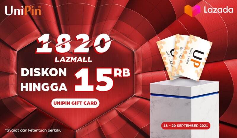 1820 LazMall Diskon hingga 15rb Voucher Game di Lazada