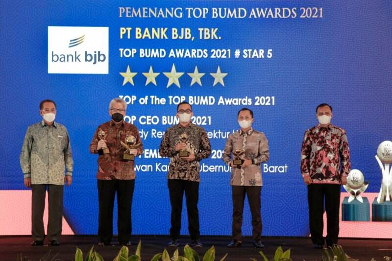 Bank BJB Sabet 4 Penghargaan Top BUMD Awards 2021