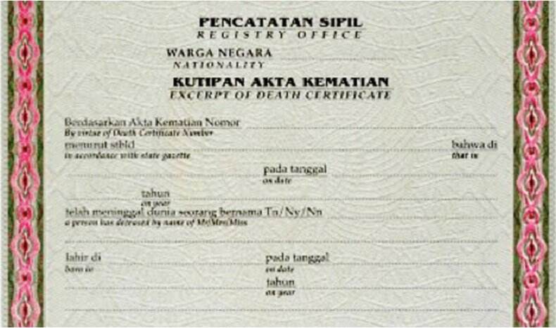 Cara Mengurus Akta Kematian untuk WNA