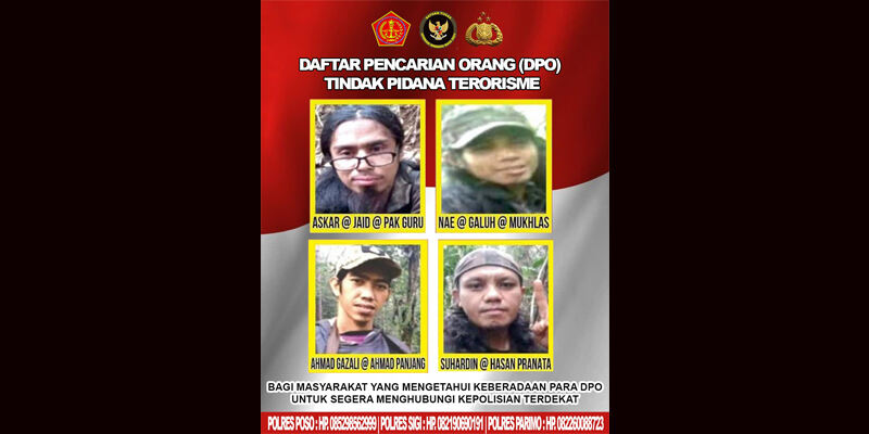 Pasca Ali Kalora Tewas, Satgas Madago Raya Sebar Foto 4 Anggota yang Tersisa