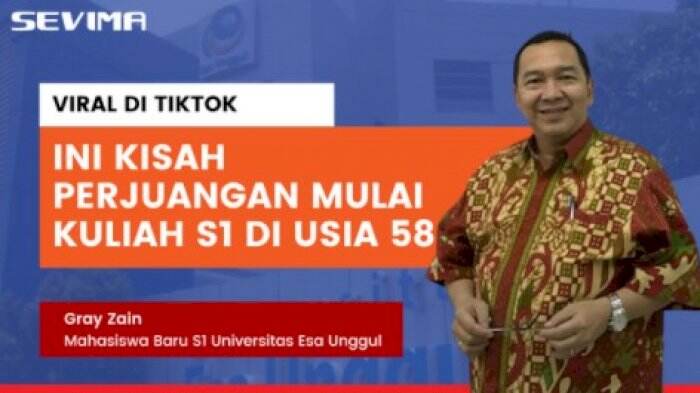 Ini Sosok Gray Zain, Pengusaha 58 Tahun yang Baru Kuliah S1 dan Viral di Tiktok