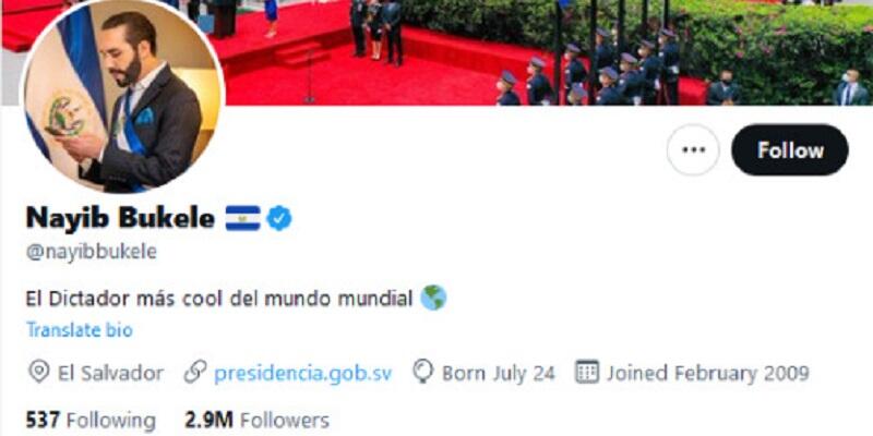 Juluki Diri Sendiri Diktator, Presiden El Salvador Tuai Kritik Tajam