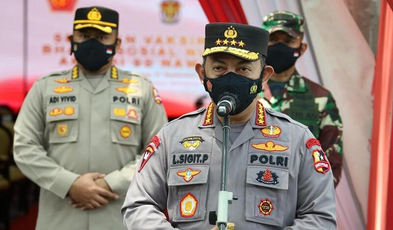 Kapolri: Serbuan Vaksinasi AKABRI 1998 jadi Wujud Sinergitas TNI-Polri Tekan Covid-19