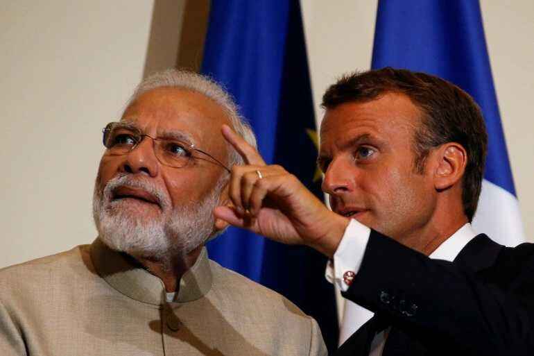 Pasca Sengketa Kapal Selam, Macron dan Modi Bersumpah untuk `Bertindak Bersama`