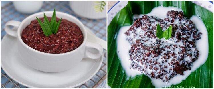 9 Resep kreasi bubur ketan hitam, lembut, manis, dan simpel