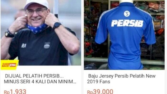 Duh! Pelatih Persib Bandung Robert Rene Alberts Dijual di Toko Daring