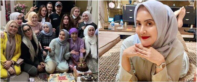 7 Momen perayaan ulang tahun Elma Theana, kuenya bertabur uang dollar