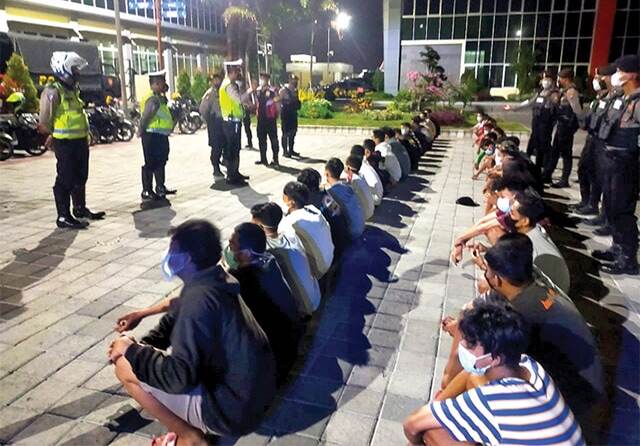 Operasi Patuh, Polres Gresik Gerebek Pelaku Balap Liar