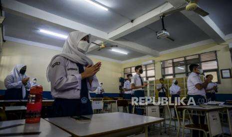 In Picture: Pembelajaran Tatap Muka Terbatas di SMP Negeri 1 Bogor