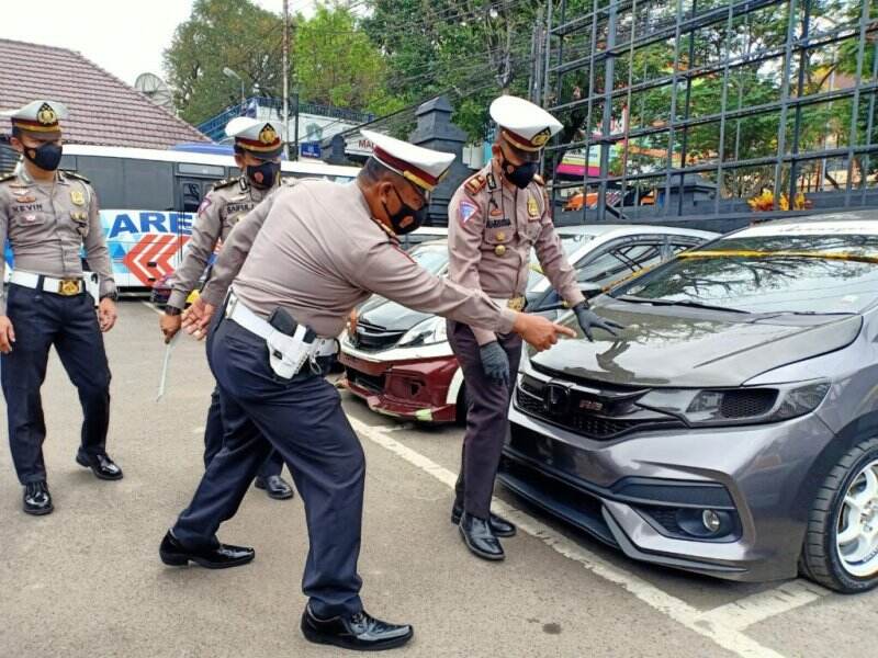 Digunakan Balap Liar, Polresta Malang Kota Amankan Puluhan Kendaraan