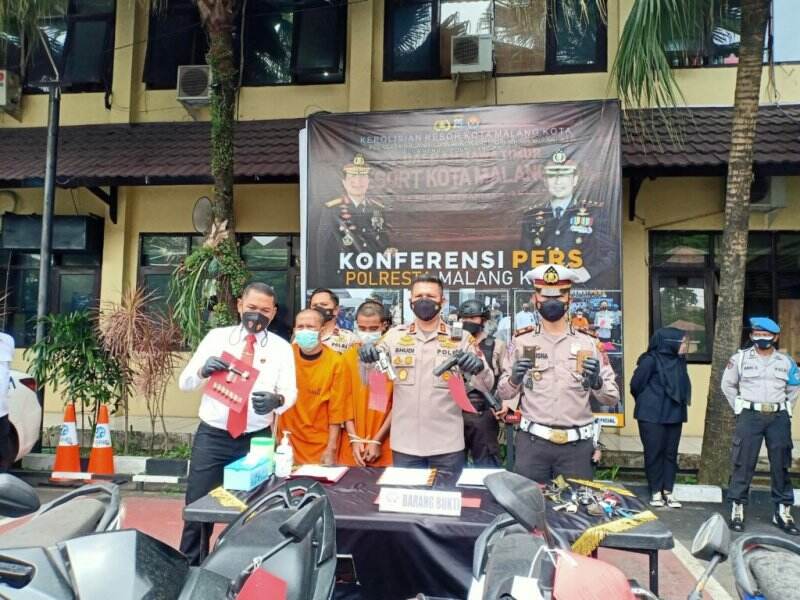 Polresta Makota Bekuk Dua Pelaku Spesialis Curanmor