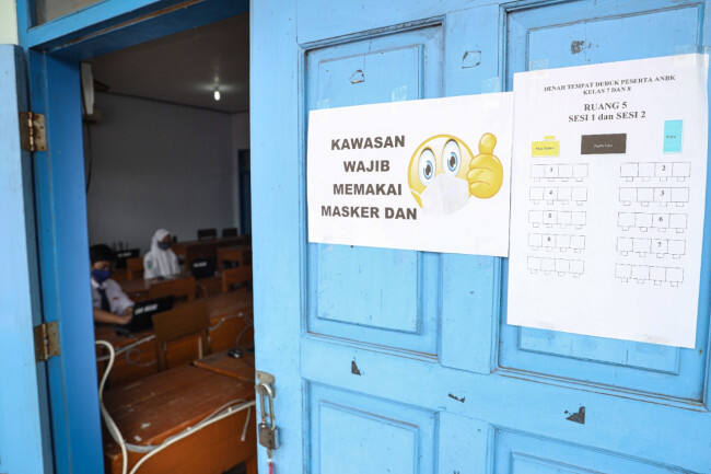 Evaluasi Mutu Pendidikan, SMPN 3 Kediri Ikuti ANBK Kemendikbud RI