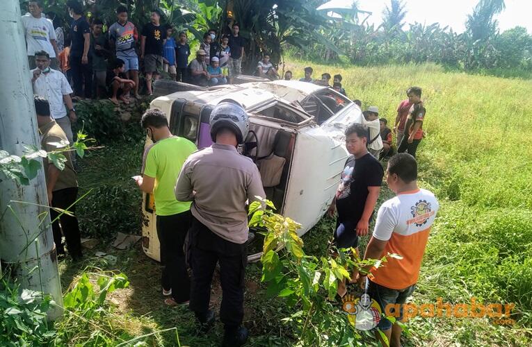 Terungkap, Begini Penyebab Taksi Colt Banjarmasin-Amuntai Terguling di Bypass Kandangan