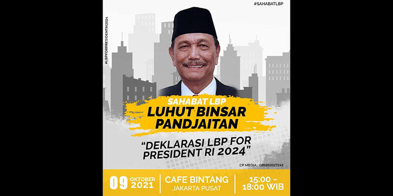 Dorongan Luhut Jadi Capres 2024 Bagai Mimpi di Siang Bolong