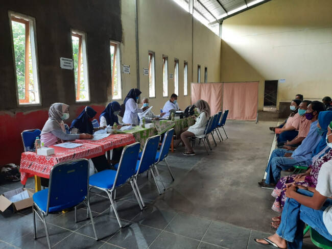 Dapat Bendera Hitam, Camat Tajinan Sebut Antusias Masyarakat Untuk Vaksin Berangsur Meningkat