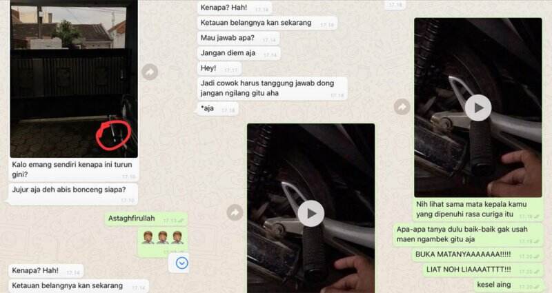 Gara-gara Pijakan Kaki Motor, Pria Ini Dituding Selingkuh