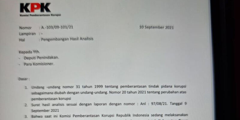 Waspada, KPK Temukan Dua Surat Palsu Beredar Mengatasnamakan KPK