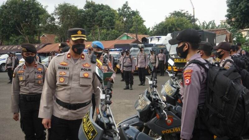 Polres Pandeglang Cek Kesiapan Kendaraan Dinas Pengamanan Pilkades di 206 Desa