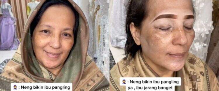 Jarang di-makeup, sekalinya dirias ibu ini disebut jadi mirip Ashanty