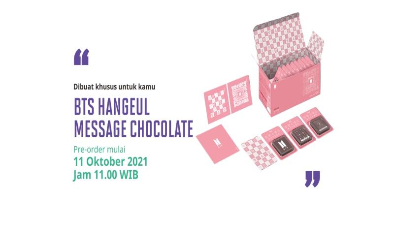 Bisa Dibeli 11 Oktober, Segini Harga BTS Hangeul Message Chocolate