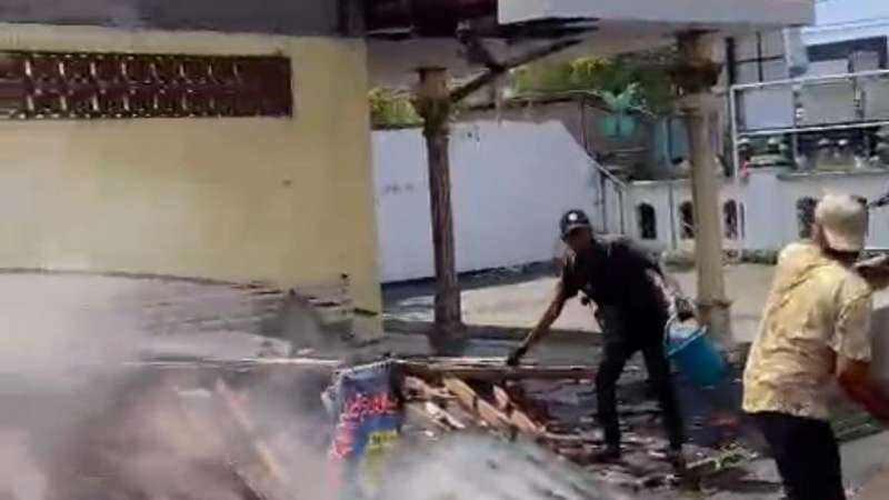 Polindes di Brebes yang Juga Dijadikan Tempat Isolasi Pasien Covid-19 Terbakar