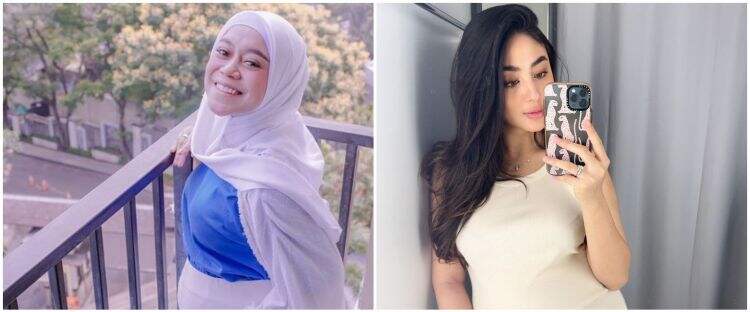 Jadi calon ibu bareng, ini 7 beda outfit hamil Margin dan Lesty Kejora