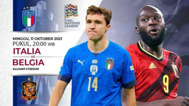 Link Live Streaming UEFA Nations League: Italia vs Belgia