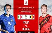 Link Live Streaming Italia vs Belgia di UEFA Nations League