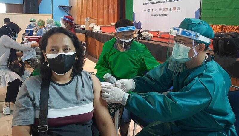 Pedagang Pasar Tradisional Antusias Divaksin