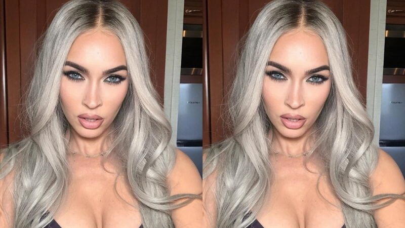 Megan Fox Pamer Rambut Baru Warna Silver Bikin Pangling, Mirip Kim Kardashian!