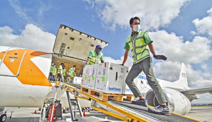 688.800 Dosis Vaksin Bantuan Pemerintah Prancis Kembali Mendarat di Tanah Air