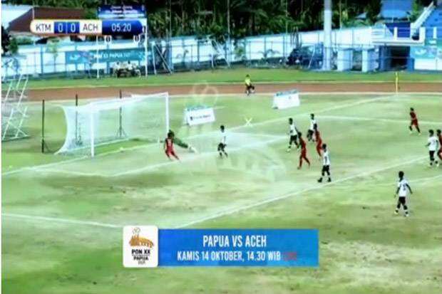 Live di iNews, Final Sepak Bola Putra PON XX 2021: Papua vs Aceh