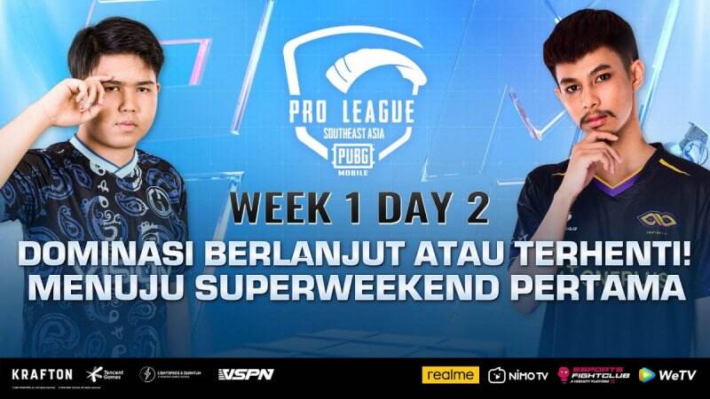 PMPL SEA Season 4 Week 1 day 2: 3 Tim Indonesia Lolos ke Super Weekend 1!