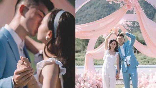 Hanya Kenakan Sweater, Begini Gaya Sederhana Zheng Siwei dan Istri Saat ke KUA