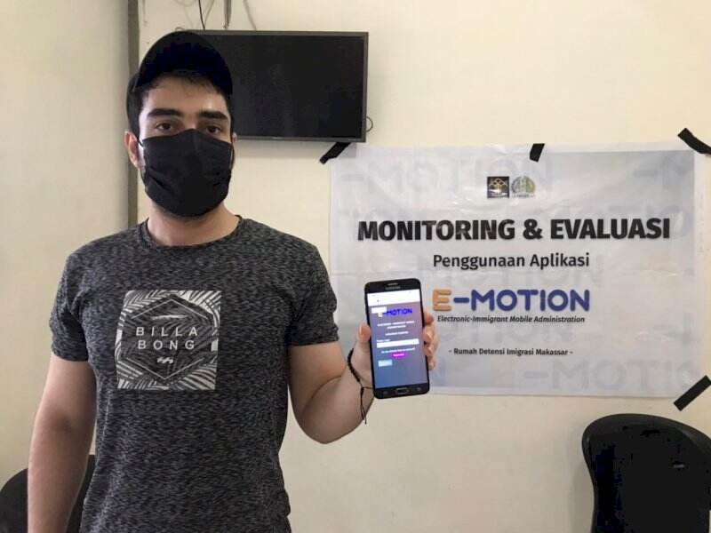 Rudenim Makassar lakukan Monev Penggunaaan E-Motion ke Pengungsi Luar Negeri