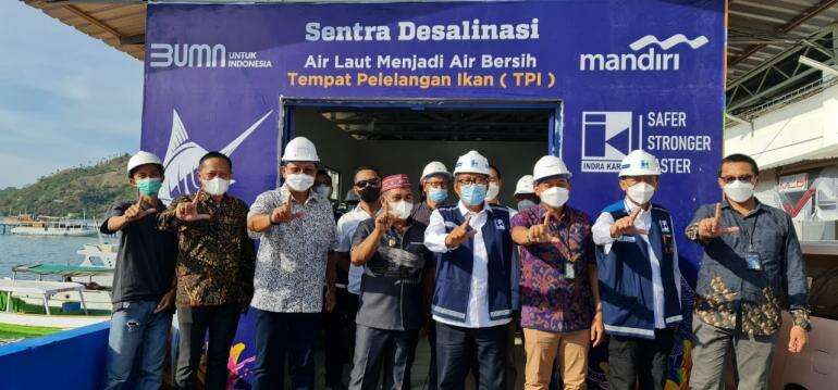 Gandeng Indra Karya Bank Mandiri Bangun Sarana Desalinasi Air Laut Di Labuan Bajo