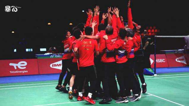 Piala Thomas 2020 Berbuah Trofi Juara, Indonesia Tatap Denmark Open 2021