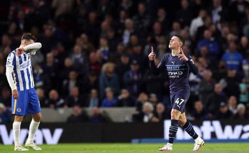 Phil Foden Cetak Dua Gol, Manchester City Menang 4-1 Atas Brighton