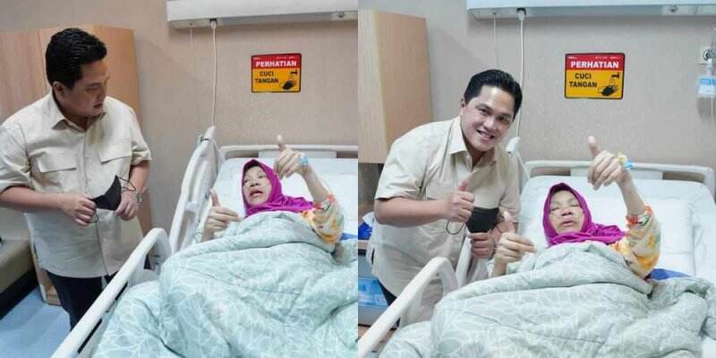 Fakta-fakta Erick Thohir Jenguk Dorce Gamalama, Gerak Cepat Seusai Kunker dan Beri Bantuan Rp10 Juta