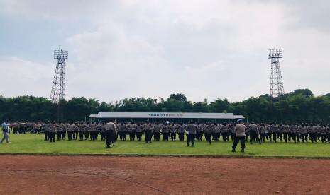 Hadapi Unjuk Rasa, Polresta Bogor Gelar Latihan Dalmas