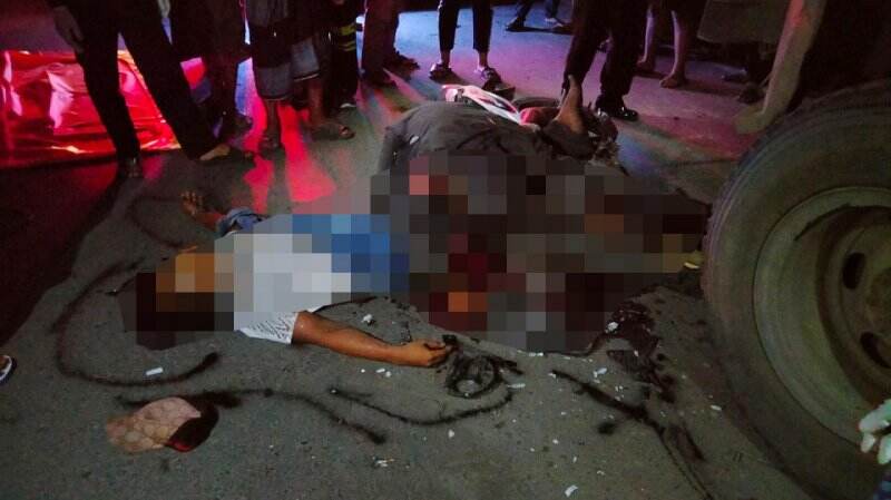 Laka Maut Pemotor Tabrak Truk Fuso di Banjarbaru, Dua Tewas di TKP!