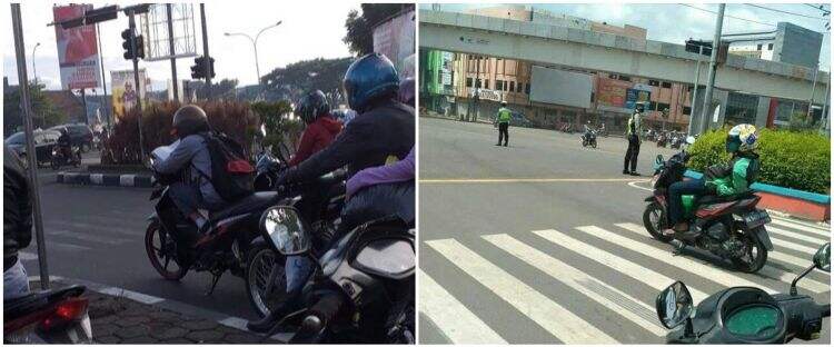 11 Momen lucu orang istirahat di lampu merah, tingkahnya ada-ada aja